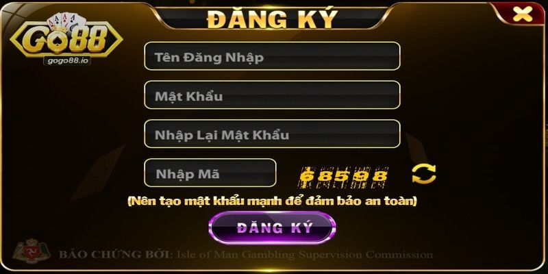 Hướng dẫn chi tiết các bước đăng ký GO88